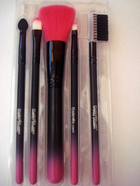 5 Pincéis Macrilan Rosa ou Roxo