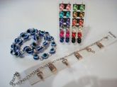 Kit Bijuteria - 12 pares de brinco +4 Pulseiras